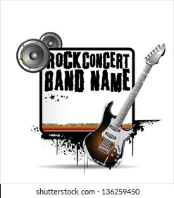 Rock concert poster