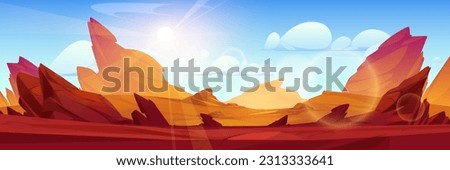 Similar – Image, Stock Photo endless Landscape Canyon
