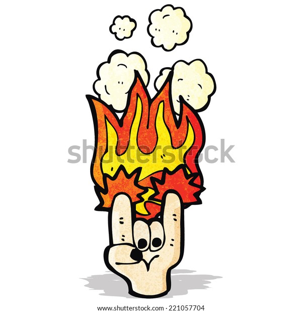 Rock Devil Horns Hand Symbol Stock Vector (Royalty Free) 221057704 ...