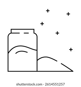 rock disco party line icon vector. rock disco party sign. isolated contour symbol black illustration