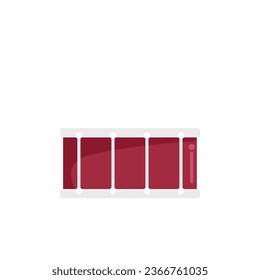 Rock drum icon flat vector. Kit instrument. Acoustic roll isolated