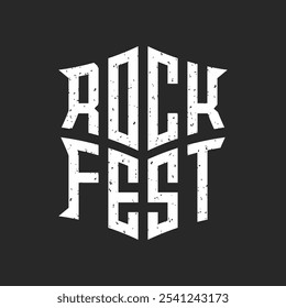 Rock Fest Creative Typography Design