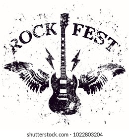 Rock fest label perfect fot posters, t-shirts, logotypes and other