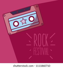 Rock festival cartoon