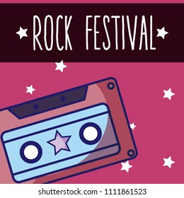 Rock festival cartoon