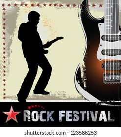 Rock festival design template