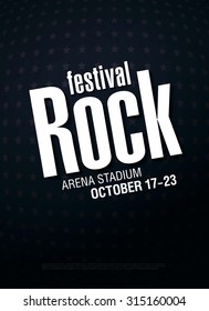Rock festival. Poster