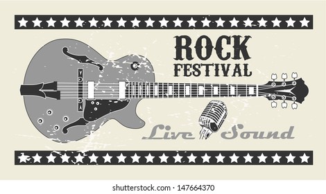Rock Festival Stamp