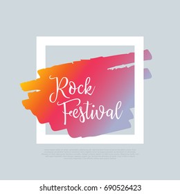 Rock Festival. Vector clip-art design template. Motto, label, text. Compatible wtih PNG, JPG, AI, CDR, SVG, PDF and EPS. svg