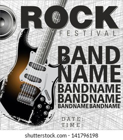 Rock Festival. vector illustration