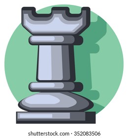 rock figure icon with shadow