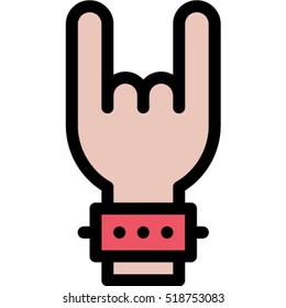 rock gesture icon