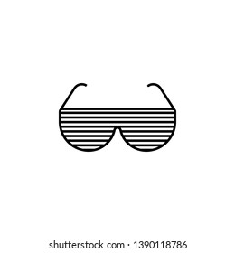 rock glasses icon. Element of rock and roll icon. Thin line icon for website design and development, app development. Premium icon