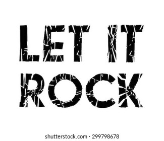 rock graphic for t-shirt