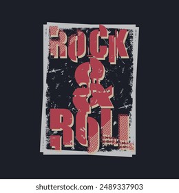 Rock graphic urban t shirt and apparel design