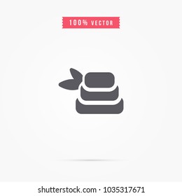 rock with grass icon