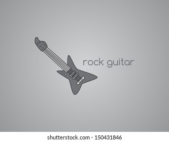 rock guitar art theme