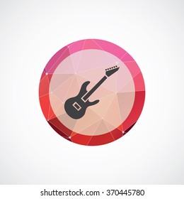rock guitar icon, on white background