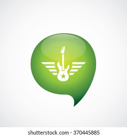 rock guitar icon, on white background