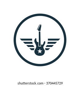 rock guitar Icon Vector