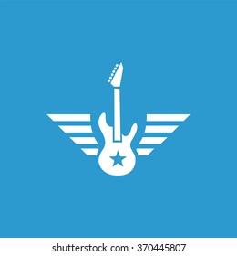 rock guitar Icon Vector
