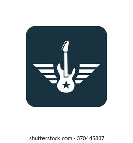 rock guitar Icon Vector