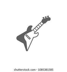 Rock guitar icon vector. Symbol for your web site design, logo, app, UI. Vector illustration, EPS