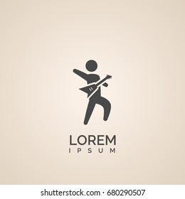 rock guitarist icon