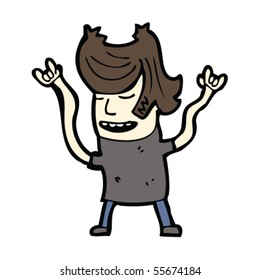 rock guy cartoon