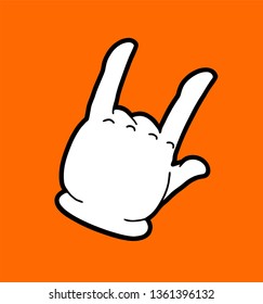 rock hand draw