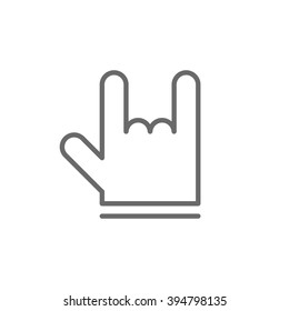 Rock hand icon