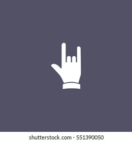 rock hand icon