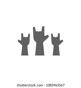 Rock hand icon vector. Symbol for your web site design, logo, app, UI. Vector illustration, EPS