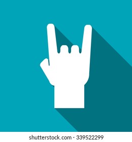 rock hand sign icon