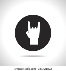 Rock Hand Sign Icon