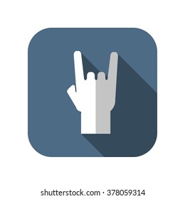 rock hand sign icon