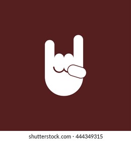 rock hand sign icon