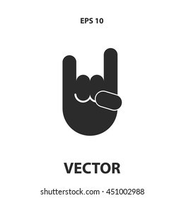 rock hand sign icon