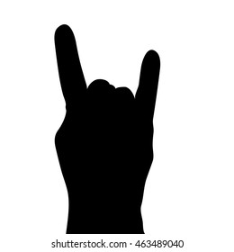 rock hand sign icon