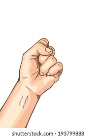 Rock Hand sign : isolated