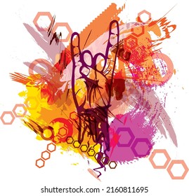 Rock hand sign, rock and roll sign for  t-shirt graphics, banner, posters and other creative use