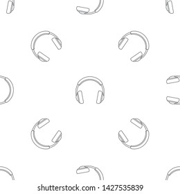 Rock headphones pattern seamless vector repeat geometric for any web design