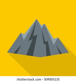 Rock icon. Flat illustration of rock vector icon for web