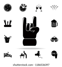 rock icon. Party icons universal set for web and mobile