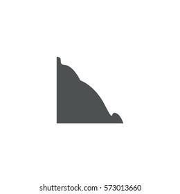 rock icon. sign design