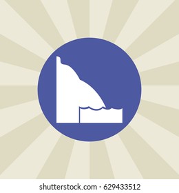 rock icon. sign design. background