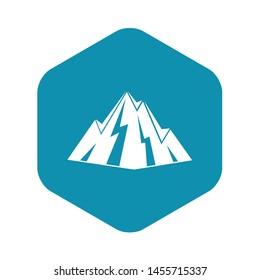 Rock icon. Simple illustration of rock vector icon for web