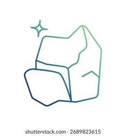 Icono de Rock con fondo blanco Vector Ilustración de stock