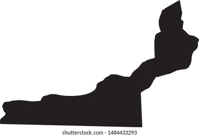 Rock island County map in state of illinois