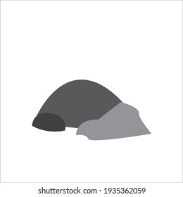 Rock isolated vector for illustration design and icon